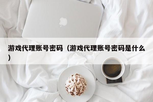 游戏代理账号密码(游戏代理账号密码是什么)